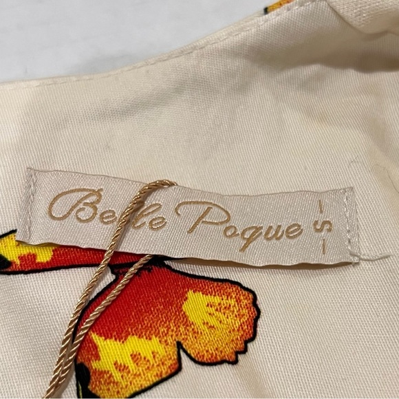 NWT Belle Poque Boutique Beautiful A-Line Dress in Colorful Butterfly Print Sz S - Picture 8 of 16